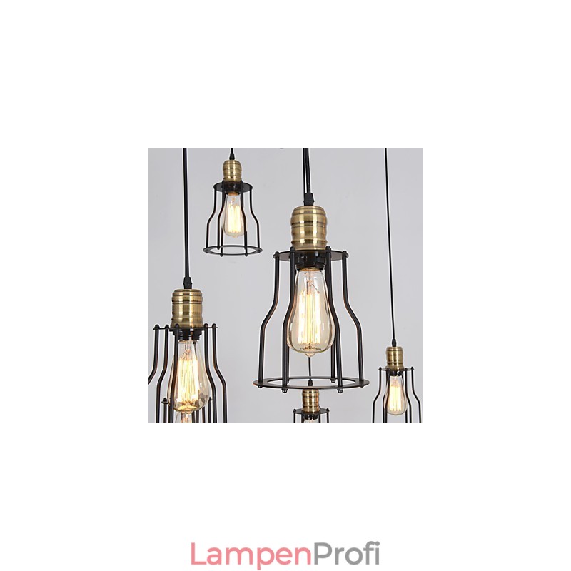Vintage Edison Mehrere Ajustable DIY Decke Lampe Licht Anhänger Beleuchtung Kronleuchter Moderne Chic Industrielle Esszimmer