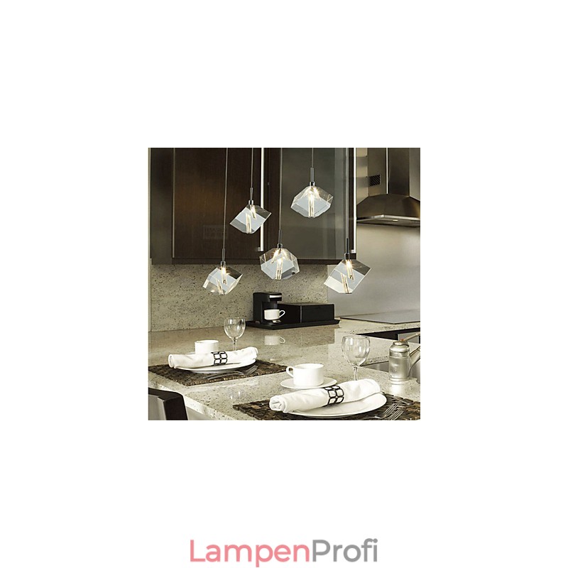 Mode Kristall Lampe Fünf Kopf Kristall Anhänger