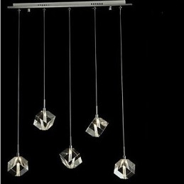 Mode Kristall Lampe Fünf Kopf Kristall Anhänger