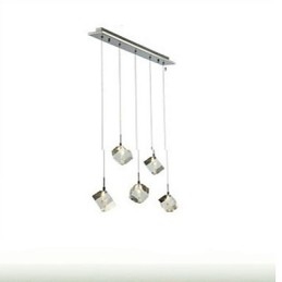 Mode Kristall Lampe Fünf Kopf Kristall Anhänger