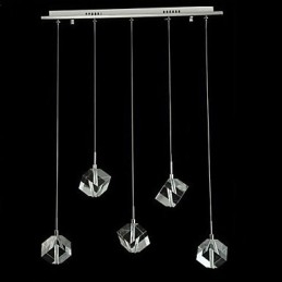 Mode Kristall Lampe Fünf Kopf Kristall Anhänger