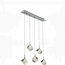 Mode Kristall Lampe Fünf Kopf Kristall Anhänger