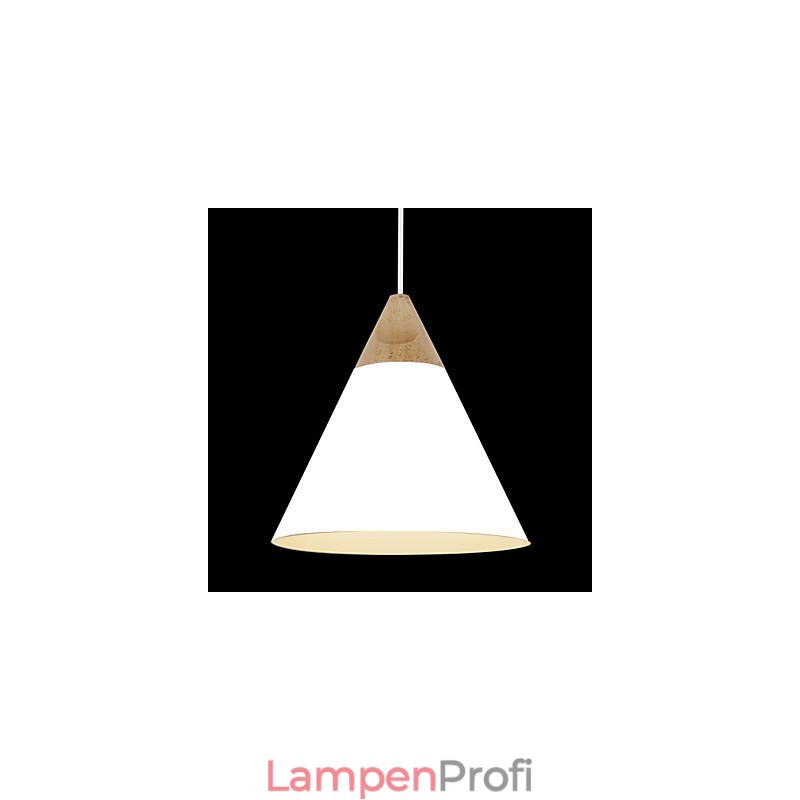 Mini Künstlerische Kegel Pendelleuchte 1 Licht Mordern Simplicity Finish Schwarz Weiß Staubblau Aluminium & Holz Droplight