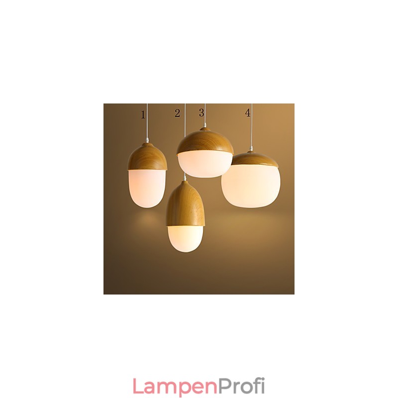 Nordic Vertraglich Pilz Kreative Nüsse Einzelkopf Glas Kronleuchter Lampe Licht