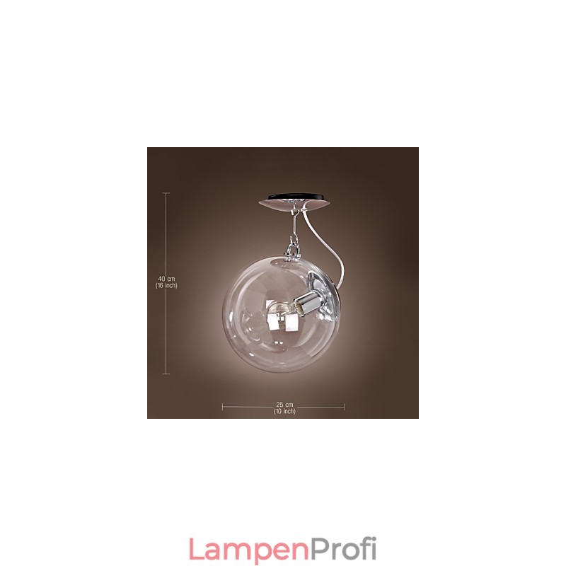 Moderne zeitgenössische Globe Mini-Stil eloxierte Pendelleuchte