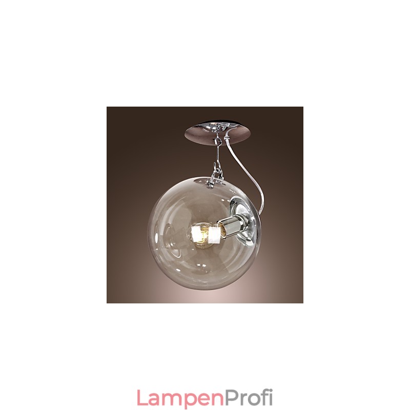 Moderne zeitgenössische Globe Mini-Stil eloxierte Pendelleuchte