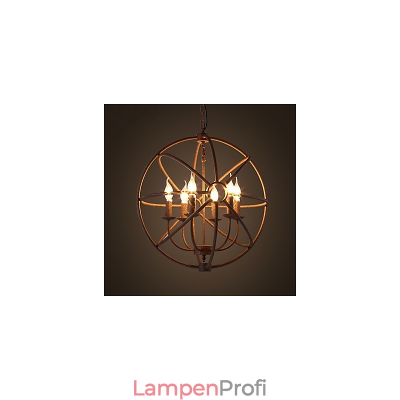 Sitzende Lichter Nordic Country Schmiedeeisen Amerikanischen Retro Kerze Kronleuchter Der Schwarze Kronleuchter