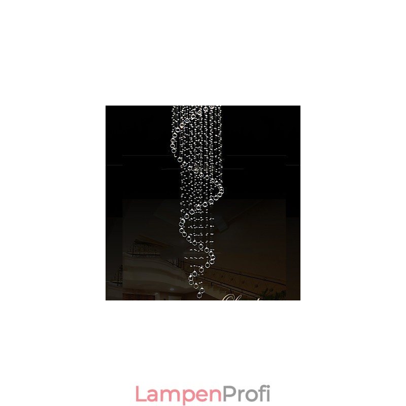Moderne Kristall Pendelleuchte Kronleuchter Beleuchtung Lampen Leuchten mit Einzelner Spirale D70CM H250CM