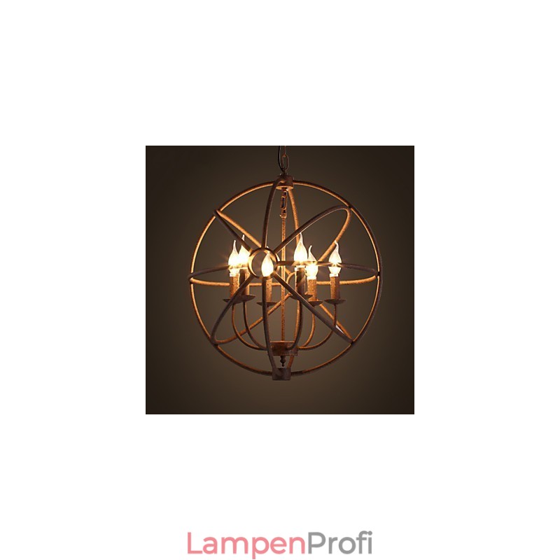 Sitzende Lichter Nordic Country Schmiedeeisen Amerikanischen Retro Kerze Kronleuchter Der Schwarze Kronleuchter