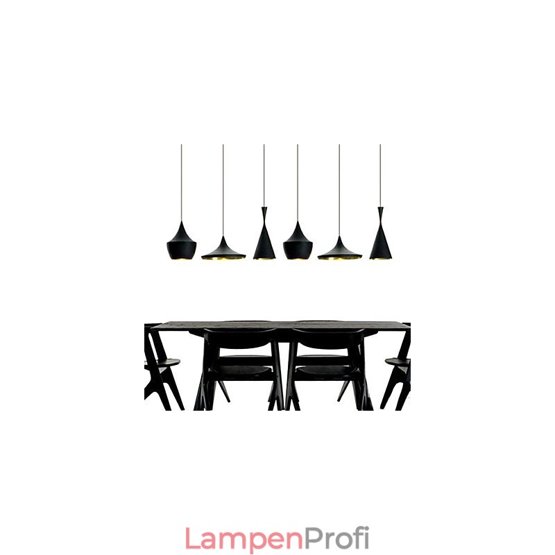 Pendelleuchte aus bemaltem Metall im Mini-Stil