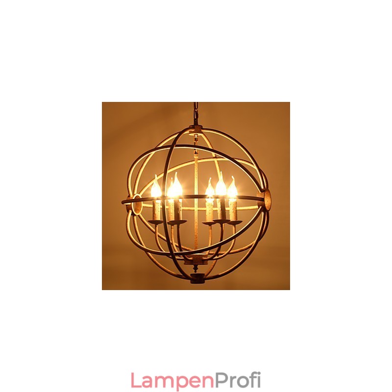 Sitzende Lichter Nordic Country Schmiedeeisen Amerikanischen Retro Kerze Kronleuchter Der Schwarze Kronleuchter