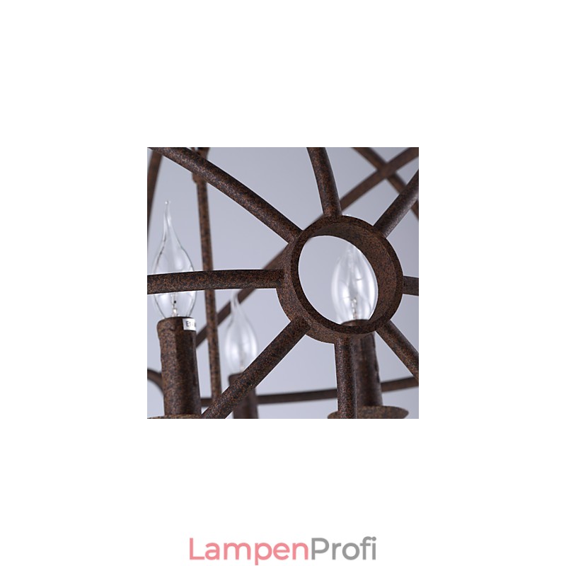 Sitzende Lichter Nordic Country Schmiedeeisen Amerikanischen Retro Kerze Kronleuchter Der Schwarze Kronleuchter