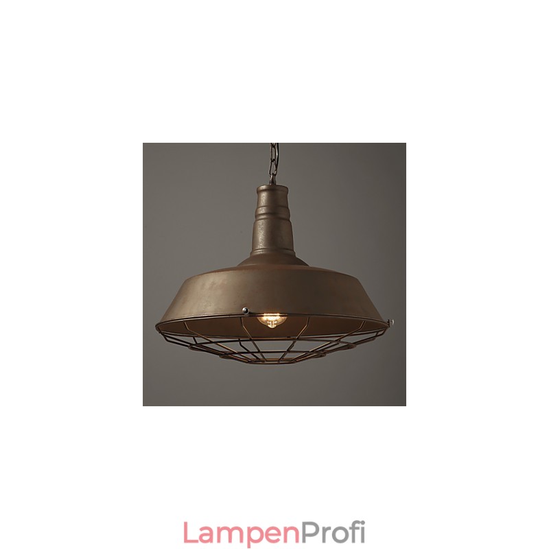 Retro Pendelleuchte 1 Licht Altmetall Materila Shade Shop
