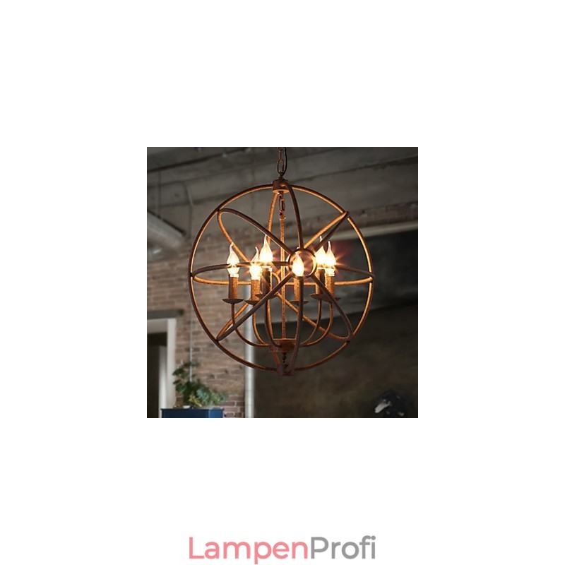Sitzende Lichter Nordic Country Schmiedeeisen Amerikanischen Retro Kerze Kronleuchter Der Schwarze Kronleuchter