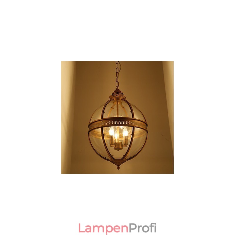 Eisen Bronze Kronleuchter Lampe Glas
