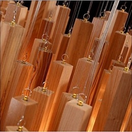 Hotel Engineering Wood Art Line Kronleuchter