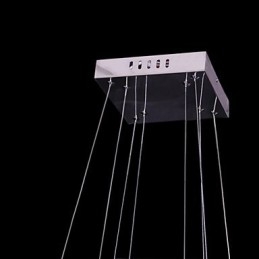 Moderne zeitgenössische Kristall-Metall-Pendelleuchte