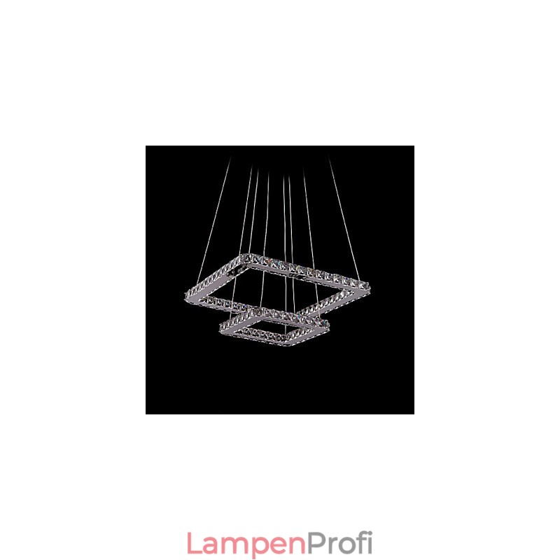 Moderne zeitgenössische Kristall-Metall-Pendelleuchte