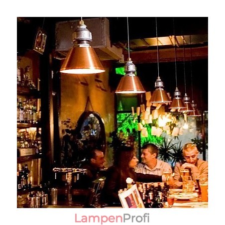 Hängelampe aus Metall im Vintage-Stil