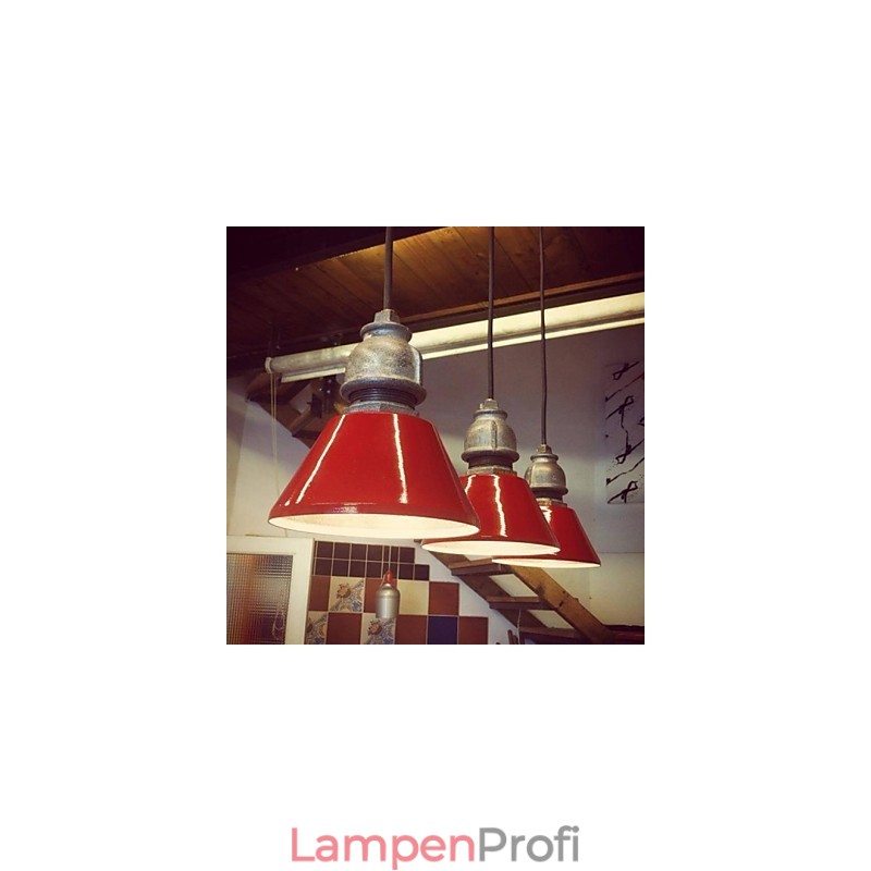 Hängelampe aus Metall im Vintage-Stil