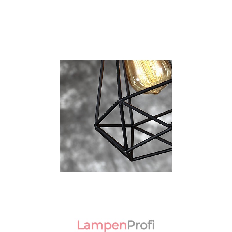 Amerikanischer kleiner Vogelkäfig-Anhänger aus Stahl im Vintage-Retro-Stil, DIY-Tropfenlicht, industrielle Beleuchtungsvorrichtung für die Heimdekoration