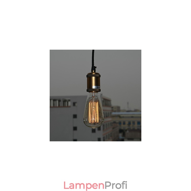 Traditionelle, klassische, galvanisierte Pendelleuchte im Mini-Stil im Vintage-Stil