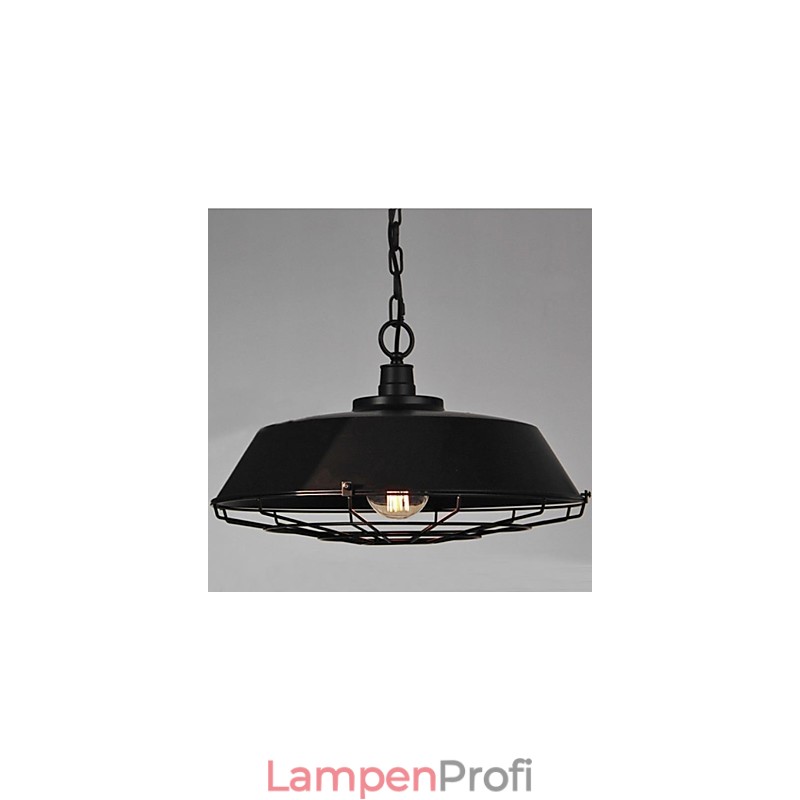 1-flammige Vintage-Pendelleuchte aus Metall