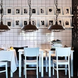 1-flammige Vintage-Pendelleuchte aus Metall