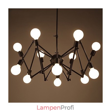 American Loft Black Lights Iron Spider Kronleuchter mit 12 Köpfen American Loft Black Lights Iron Spider Kronleuchter mit 12 Köpfen