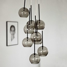 Pendelleuchte aus bemaltem Metall im Landhausstil im Mini-Stil