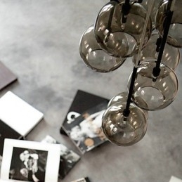 Pendelleuchte aus bemaltem Metall im Landhausstil im Mini-Stil