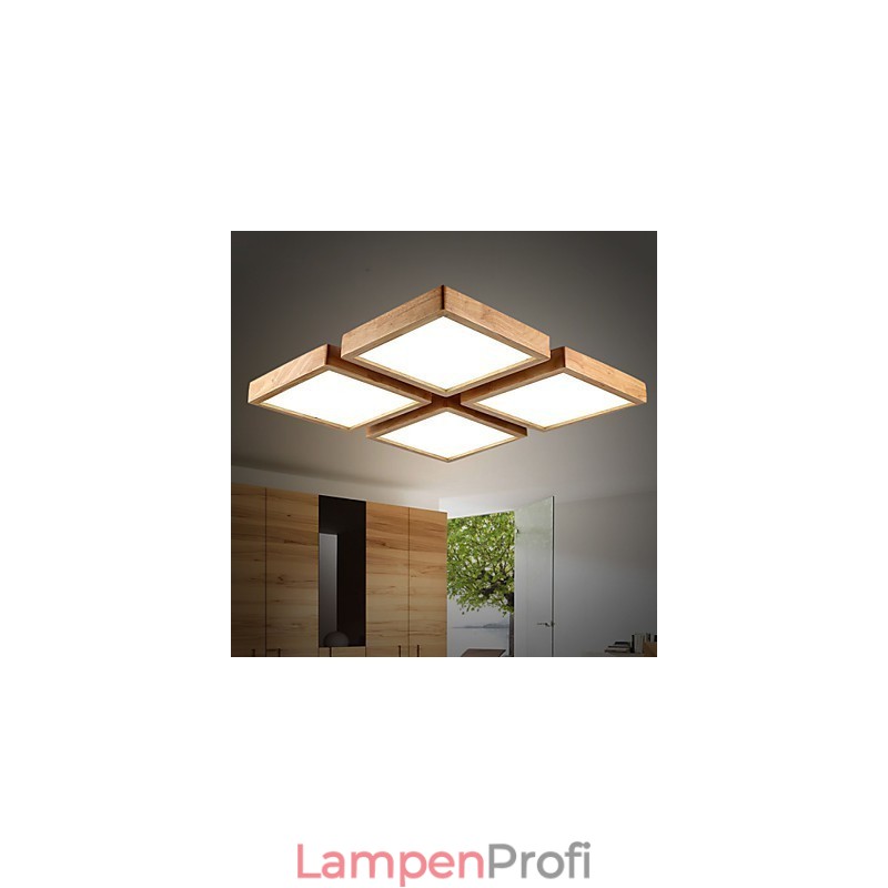 Moderne zeitgenössische Country Mini-Stil andere Holz Bambus Pendelleuchte