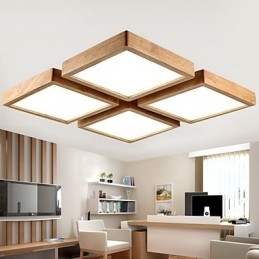 Moderne zeitgenössische Country Mini-Stil andere Holz Bambus Pendelleuchte