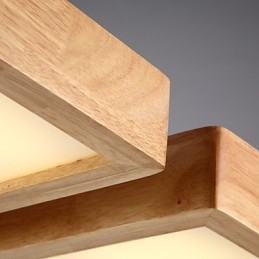 Moderne zeitgenössische Country Mini-Stil andere Holz Bambus Pendelleuchte