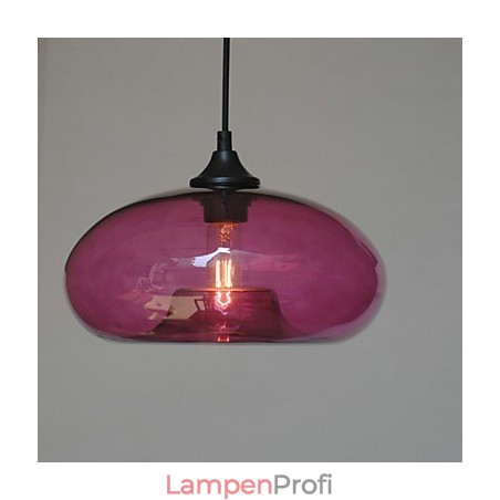 Moderne charakteristische Pendelleuchte mit 1 Licht und transparentem Schirm