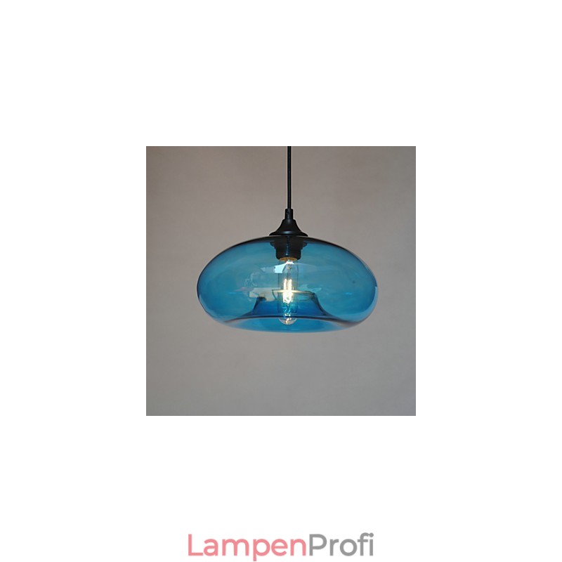 Moderne charakteristische Pendelleuchte mit 1 Licht und transparentem Schirm