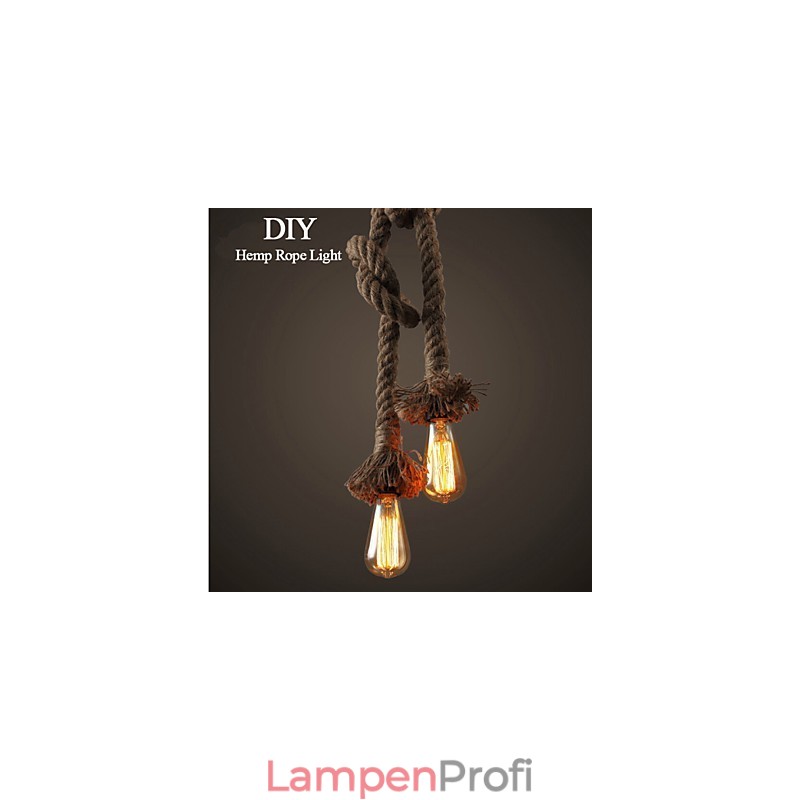1 Licht DIY Kunst Hanfseil Licht Kreative Hanfseil Droplight