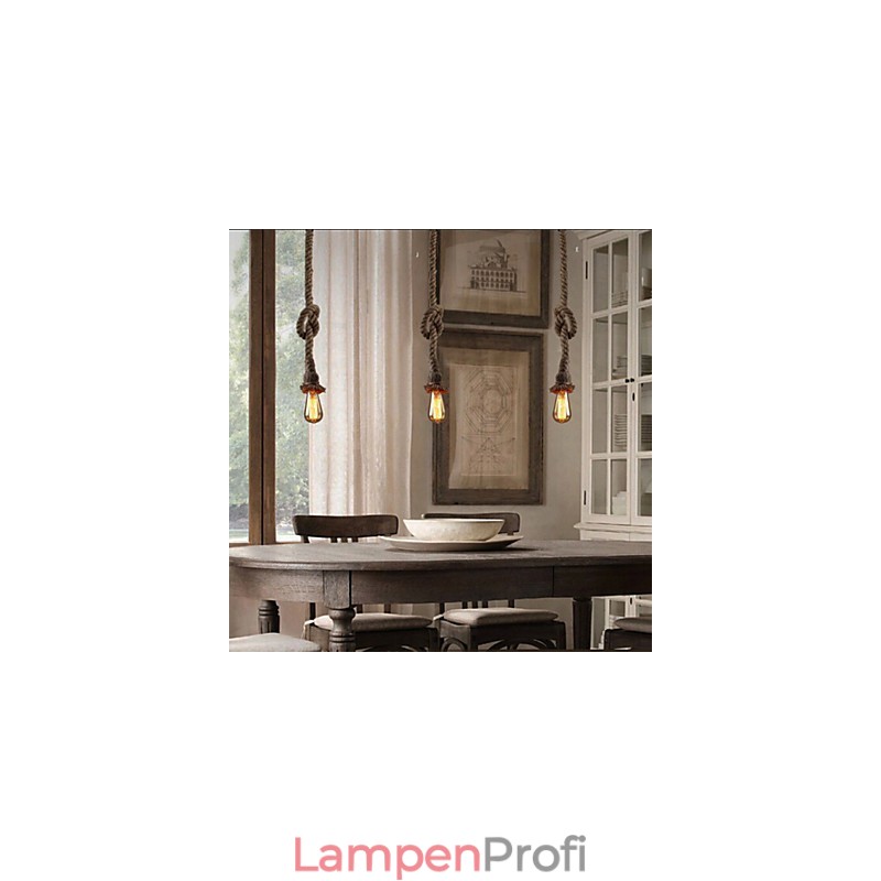 1 Licht DIY Kunst Hanfseil Licht Kreative Hanfseil Droplight