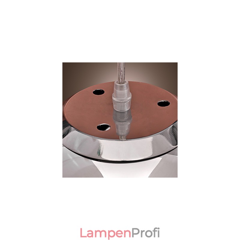 Moderne Pendelleuchte im Globe-Mini-Stil aus verchromtem Metall