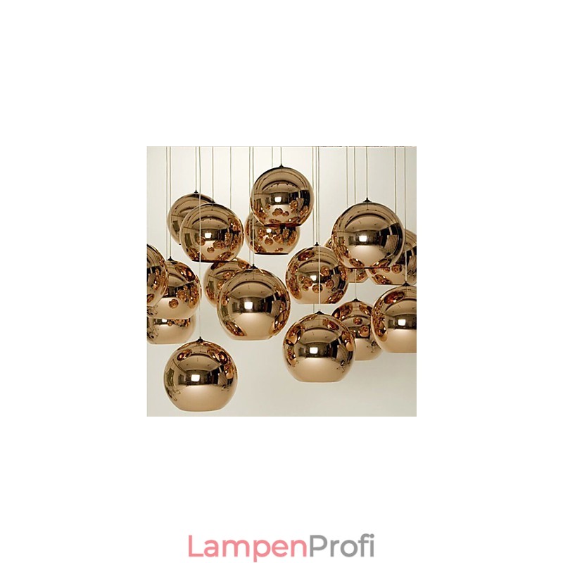 Kreative einfache Glas nordische Retro Galvanik Ball Pendelleuchte