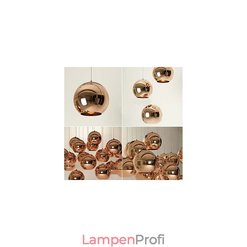 Kreative einfache Glas nordische Retro Galvanik Ball Pendelleuchte