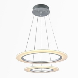 Moderne Pendelleuchte Deckenleuchte Kronleuchter Lampenfassungen mit 2 Ringen