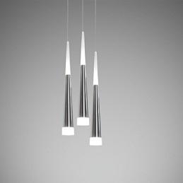 Dreifach Pendelleuchte Modern Zeitgenössisch Esszimmer Kinder Metall Rund Baldachin