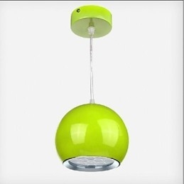Moderne zeitgenössische Globus Malerei Metall Pendelleuchte