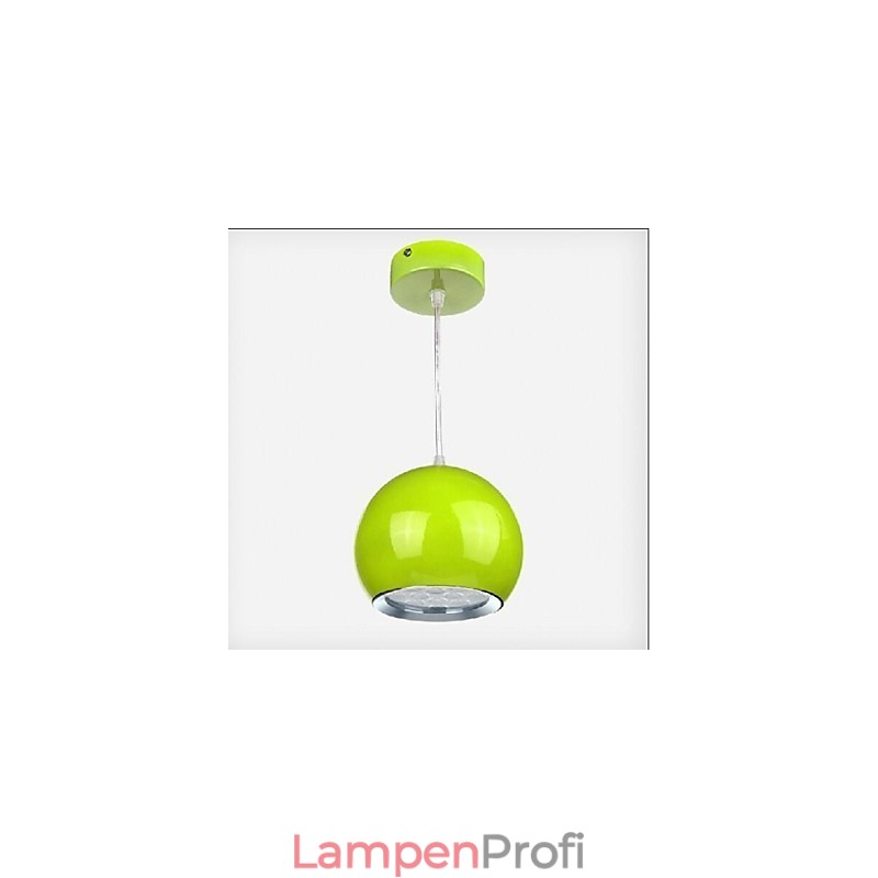 Moderne zeitgenössische Globus Malerei Metall Pendelleuchte