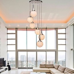 Moderner zeitgenössischer Globus, galvanisiertes Metall, Unterputzmontage