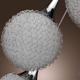 Moderner zeitgenössischer Globus, galvanisiertes Metall, Unterputzmontage