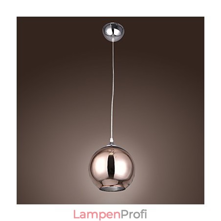 60 Moderne zeitgenössische Globus galvanisierte Metall Pendelleuchte