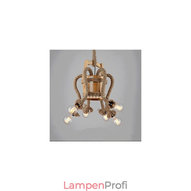 Holzfass-Kronleuchter Kreative Lampe