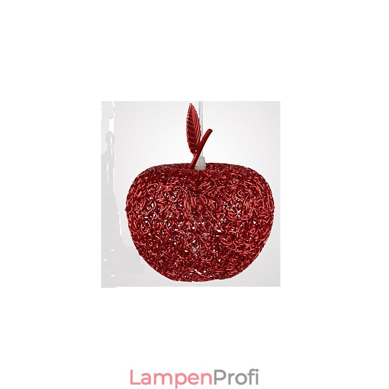 Kronleuchter aus gewebtem Aluminium mit sieben Kopflampen, Apfel